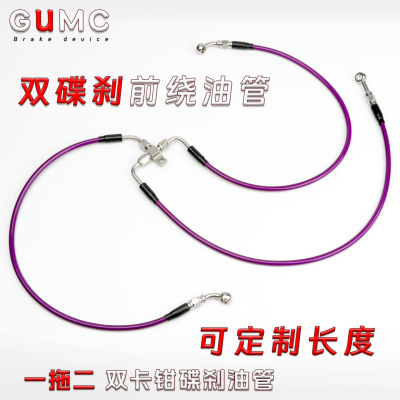 极核小牛九号三通双碟刹前绕油管