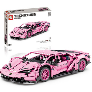 模型玩具女生 森宝701949原S牌8609粉牛电动遥控跑车赛车汽车拼装