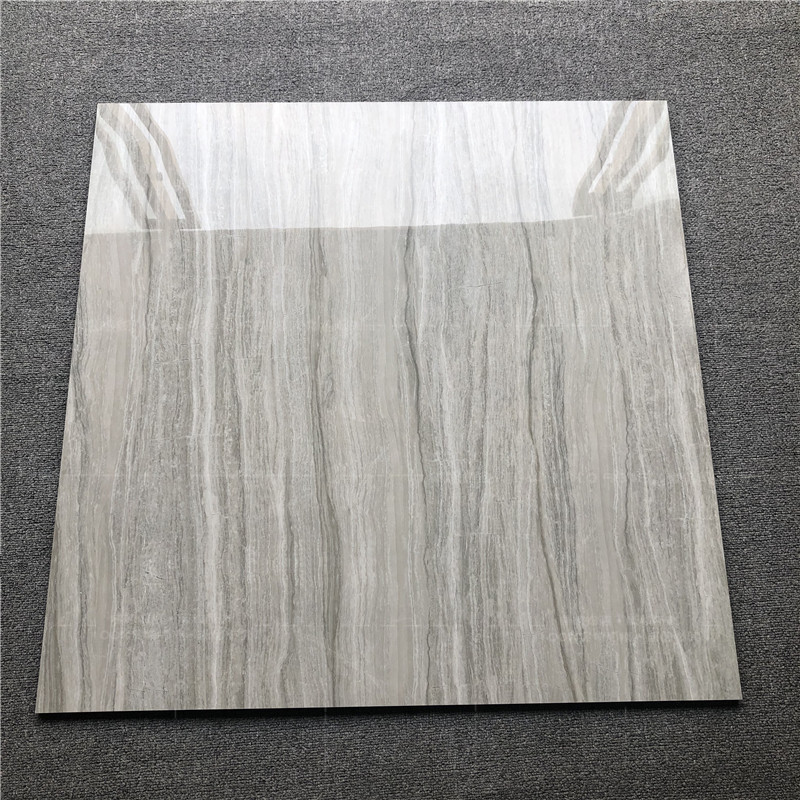 简约现代客厅瓷砖800x800灰色大理石地砖灰木纹金刚石抛釉地板砖