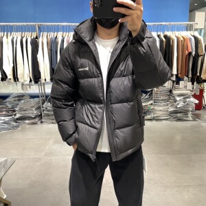 JACKEIFIRE冬季男士连帽90绒加厚羽绒服时尚休闲简约抗寒保暖轻量