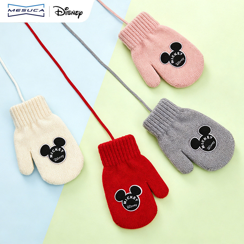 麦斯卡×迪士尼滑雪手套女挂绳手套包指手套加绒连指挂脖2026冬季,服饰配件/皮带/帽子/围巾,手套,淘宝优惠券,粉丝福利购,淘宝优惠卷