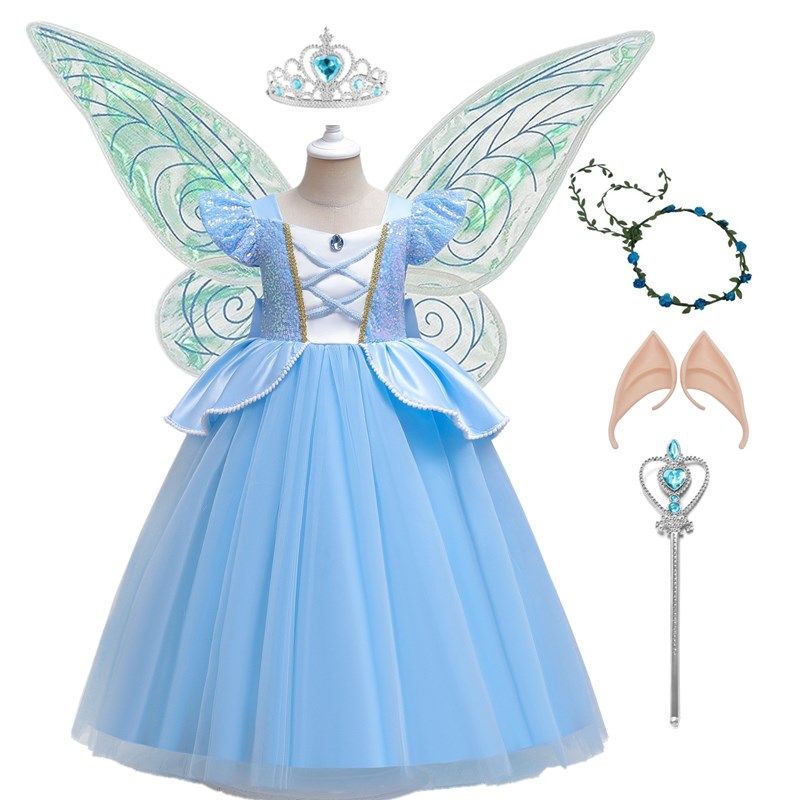 外贸女童灰姑娘公主裙冰雪奇缘艾莎套装cos小女孩角色扮演连衣裙,童装/婴儿装/亲子装,连衣裙,淘宝优惠券,粉丝福利购,淘宝优惠卷