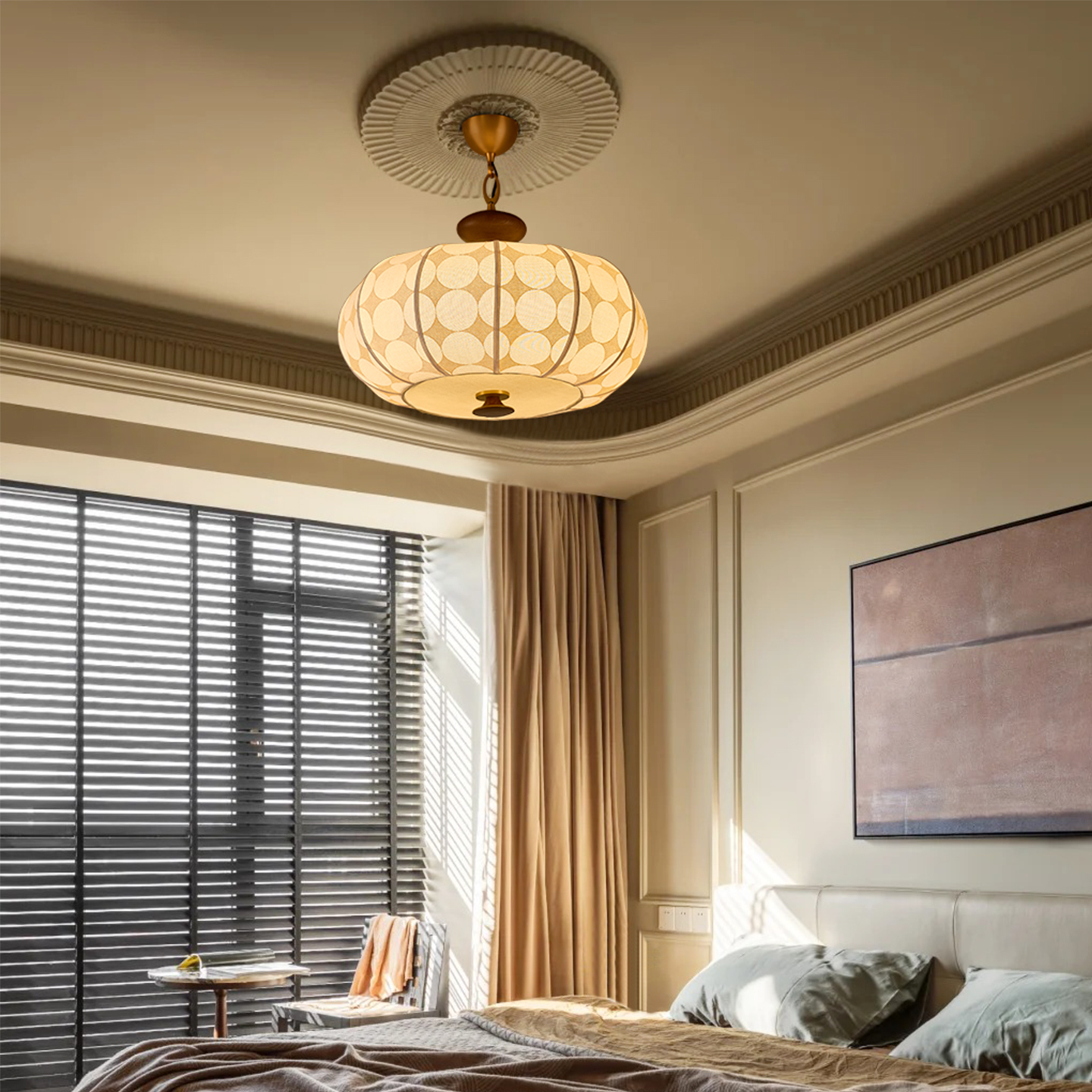 旭呈法式中古餐厅卧室吊灯