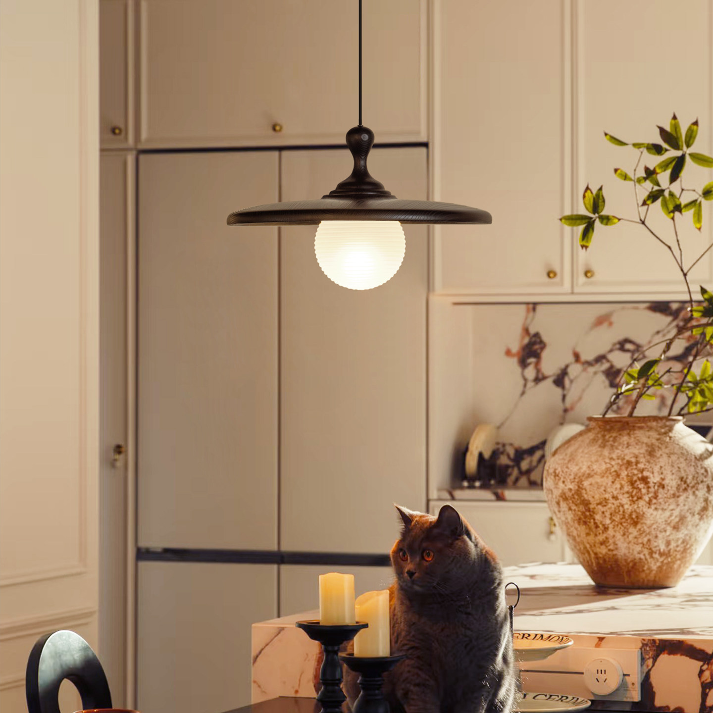 【年货节 5折秒杀 限时限量】爱丁堡吊灯 法式中古风餐厅飞碟灯具,家装灯饰光源,餐厅吊灯,淘宝优惠券,粉丝福利购,淘宝优惠卷