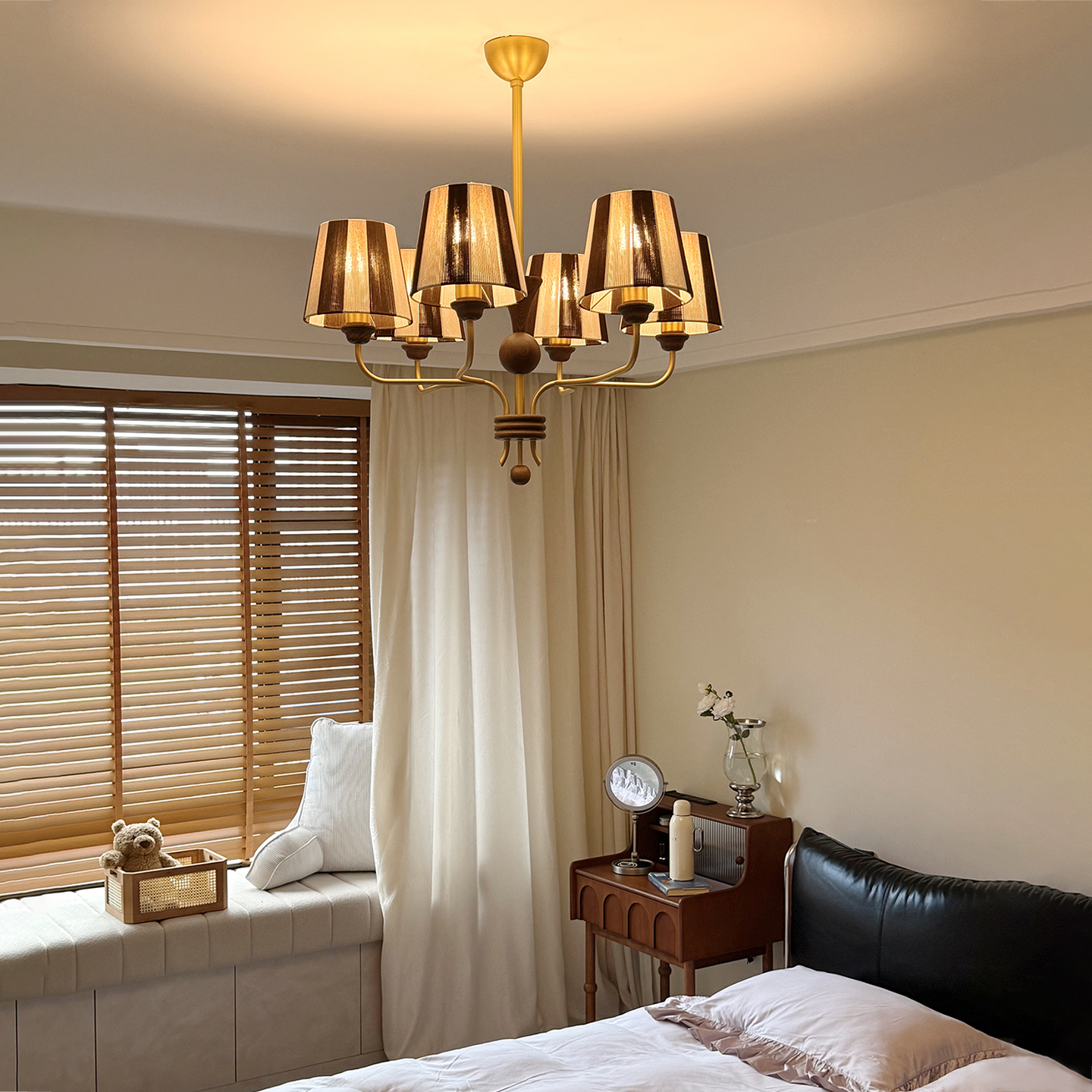 旭呈法式中古风客厅灯复古卧室灯