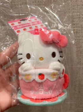 日本SHORPE可爱Harmony Land咖啡杯挂件kitty丑鱼花小兔公仔玩偶