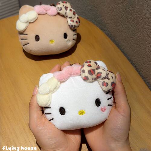 日本SHORPE可爱kitty碎花帆布手提包女便携可折叠购物环保袋挂件