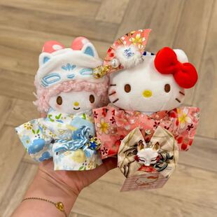 日本SHORPE和服hellokitty包包挂件小玩偶钥匙扣公仔挂饰闺蜜礼物