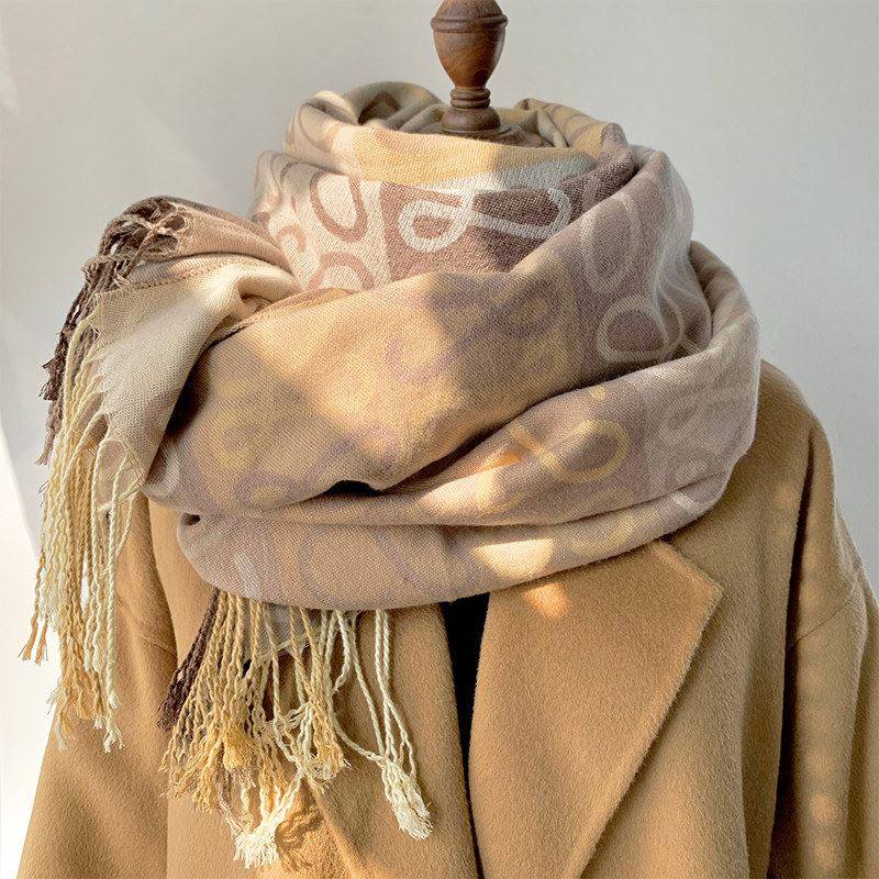 法国100%羊绒围巾女冬季高档流苏双面保暖披肩外搭护颈围脖送礼物,服饰配件/皮带/帽子/围巾,围巾/丝巾/披肩,淘宝优惠券,粉丝福利购,淘宝优惠卷
