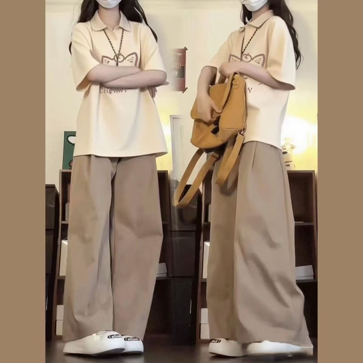 女童新款两件套宽松学生套装休闲