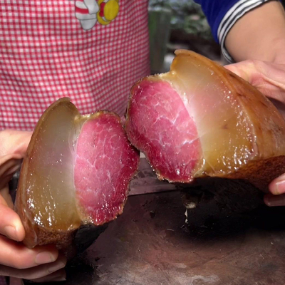 偏瘦后腿腊肉香肠排骨四川正宗烟熏腊肉自制农家特产后腿柴火腊肉