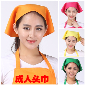 成人头巾三角巾 头部防护头巾 包头巾 围巾 韩版男女通用防尘