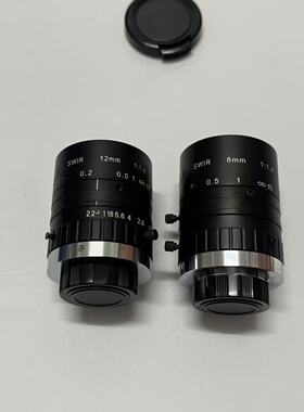 短波近红外工业镜头700-1700nm高透 SWIR相机8/12mm 定焦镜头C口
