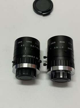 短波近红外工业镜头700-1700nm高透 SWIR相机8/12mm 定焦镜头C口