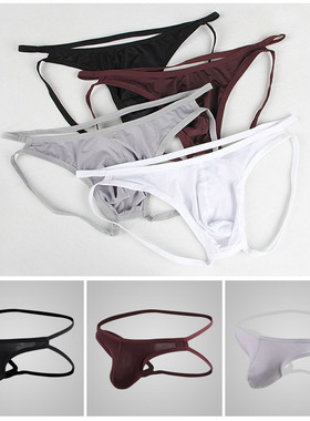 PS522男士双丁内裤性感牛奶丝underwear速卖通Jockstrap细丁