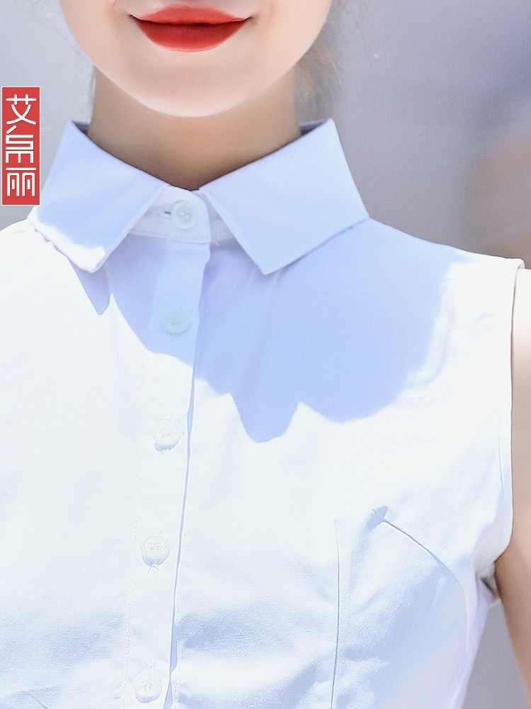 KOREAN VERSION PURE COTTON ALL-MATCH FAKE COLLAR TOP LADIES AUTUMN AND WINTER FAKE COLLAR SHIRT DECORATION SWEATER WHITE SHIRT