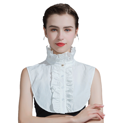 秋冬女士假领子女百搭宫廷风衬衣