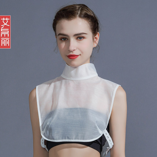 欧根纱假领子女配毛衣打底百搭潮