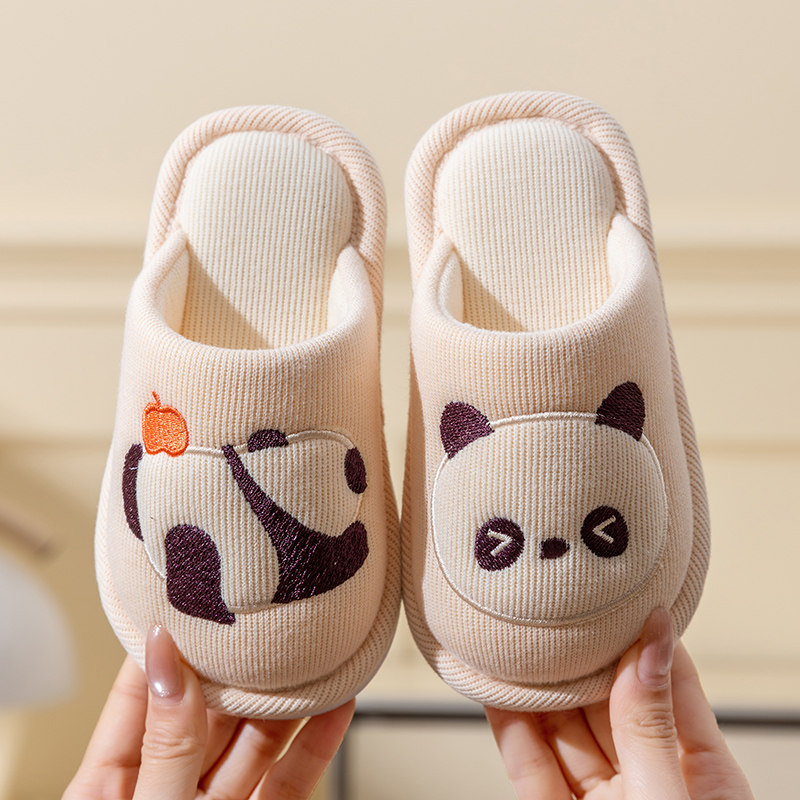 儿童棉拖鞋女童可爱室内防滑女孩秋冬季男童小孩居家保暖宝宝拖鞋