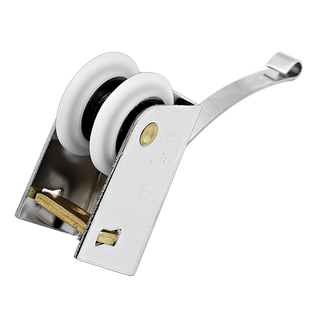 衣柜推拉门滑轮下轮移门轮子浴室滚轮15宽老式铝合金门轨道双排轮