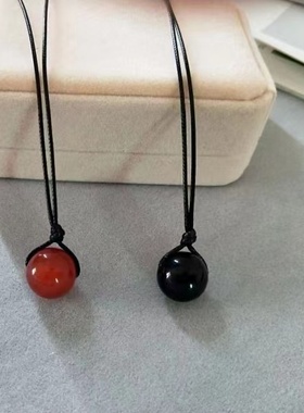 女红玛瑙天然黑玛瑙简约时尚