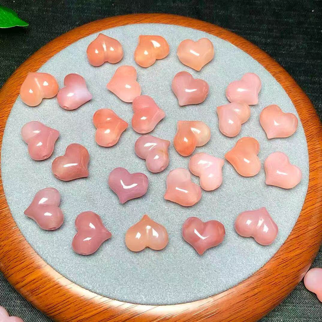 天然盐源玛瑙屁桃 约13毫米 