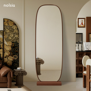 中古超白玻全身镜可挂可立复古镜子带底座落地穿衣镜衣帽间换衣镜