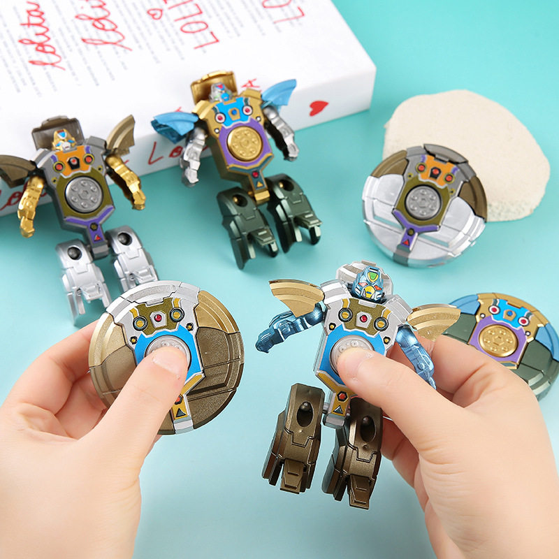创意陀螺变形机器人开学礼物小学生奖励益智玩具六一儿童节小礼品
