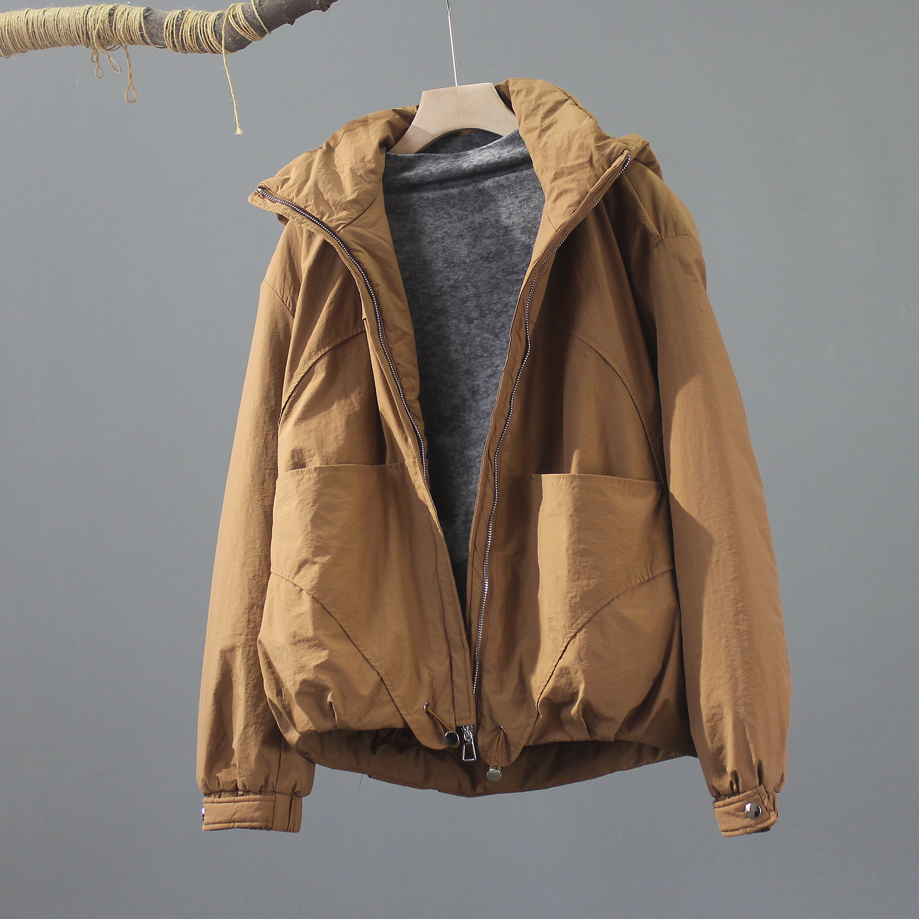 设计感休闲宽松棉服女夹棉夹克外套女棉服冬季新款简约连帽棉衣女,女装/女士精品,棉衣/棉服,淘宝优惠券,粉丝福利购,淘宝优惠卷