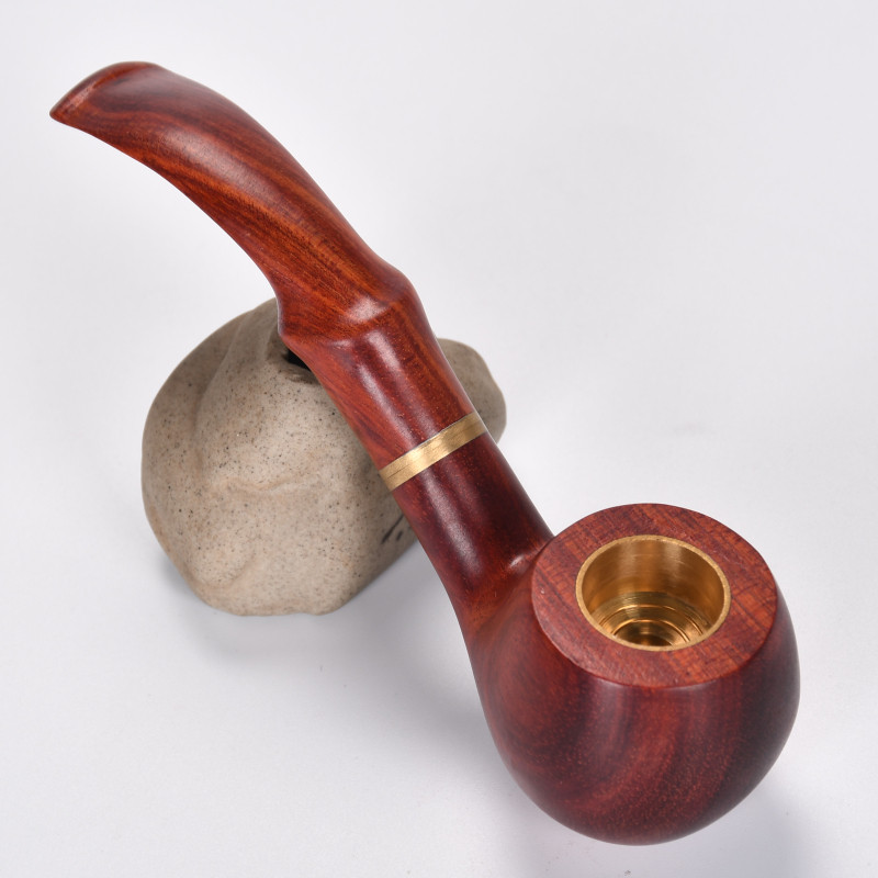红木烟斗可拆洗滤芯两用纯铜烟锅传统高档手工实木烟杆老式烟具