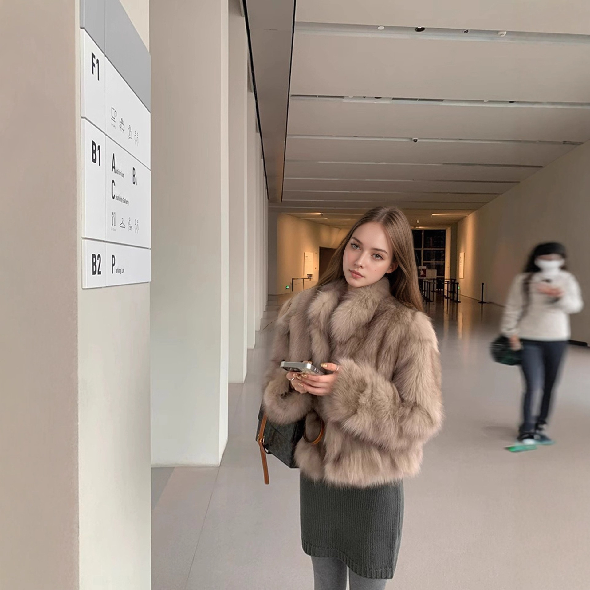 欧美外贸爆款托卡毛毛外套女秋冬款韩版气质百搭翻领毛茸茸