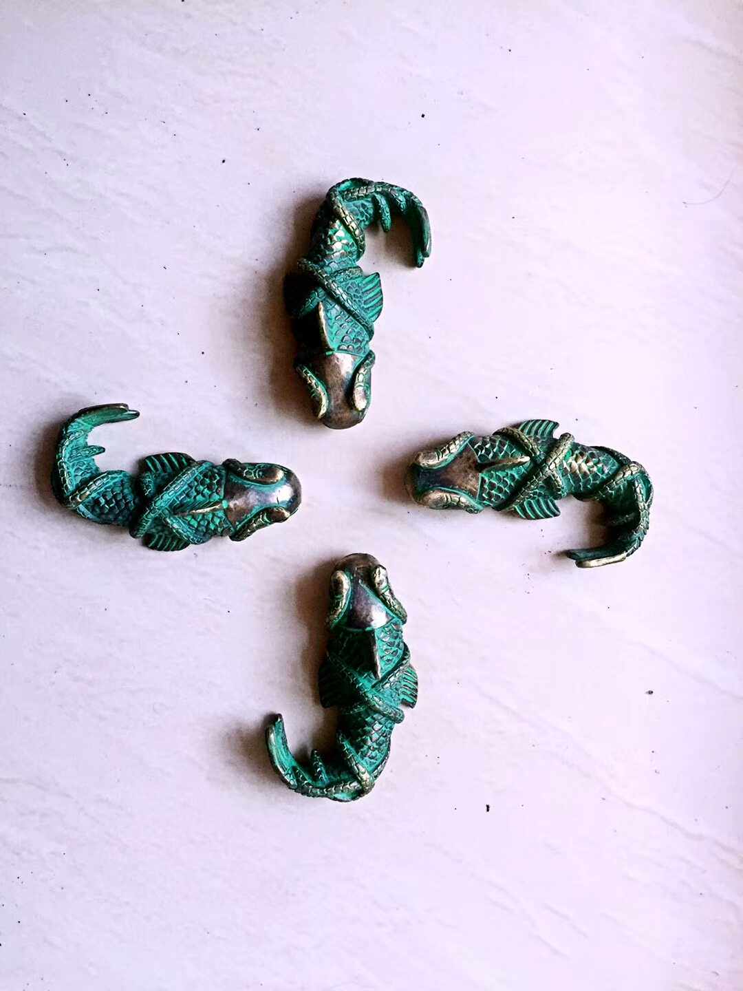 盗墓笔记纯铜打造铸铜蛇眉铜鱼吴邪同款样式珍藏道具工艺品摆件