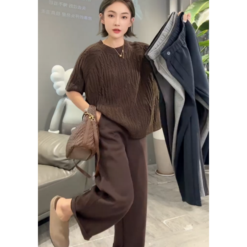 秋冬新款两粒扣九分气球哈伦裤