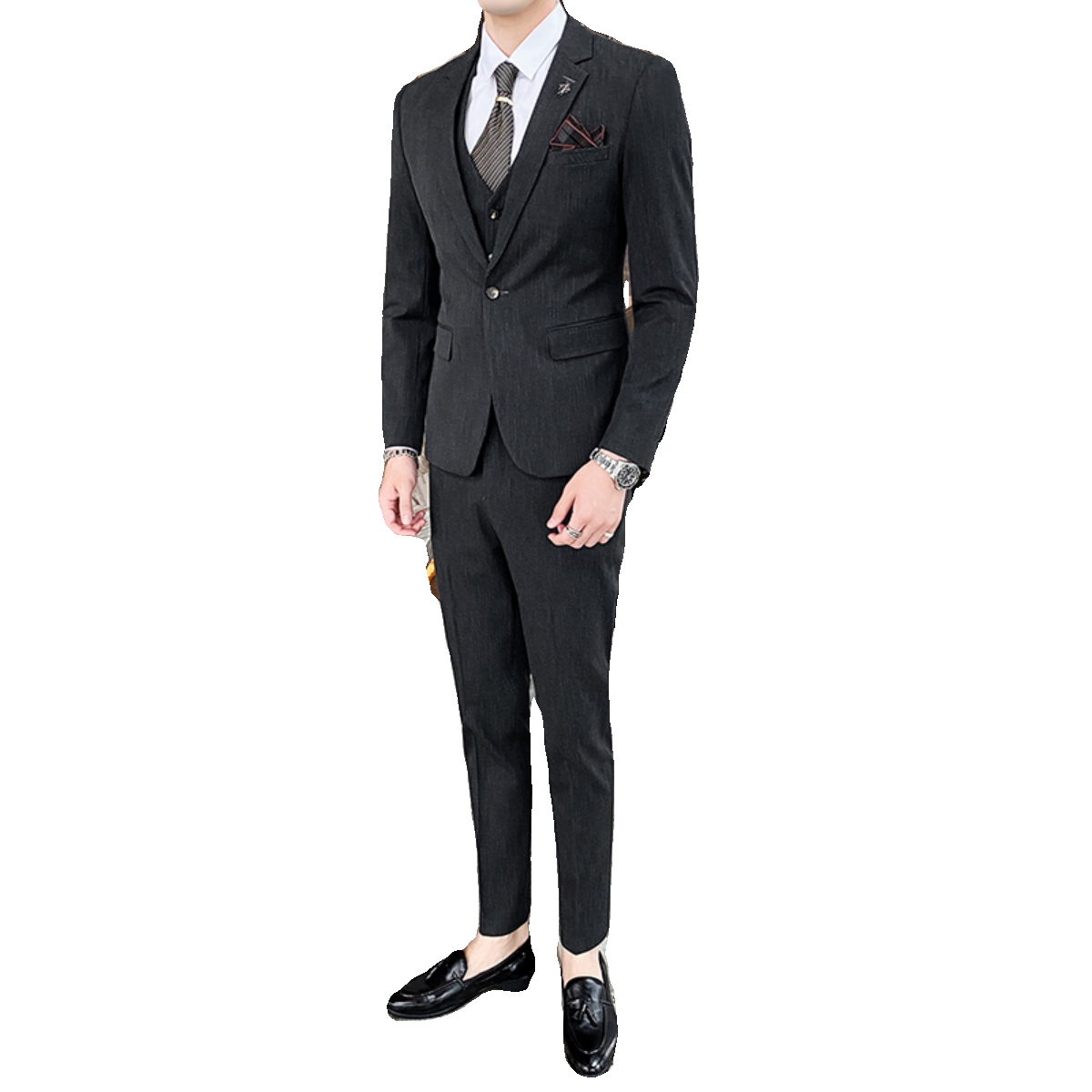 秋冬新款男士英伦西服套装男三件套修身帅气礼服SJT820-P260,男装西服套装,星座1012