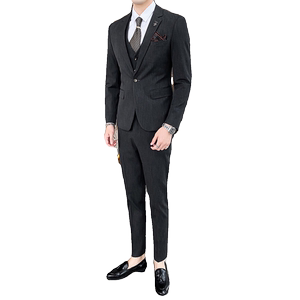 秋冬新款男士英伦西服套装男三件套修身帅气礼服SJT820-P260图片