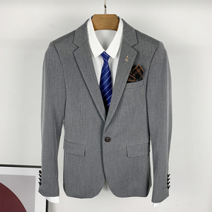 春季时尚西服套装男士西装两件套韩版修身休闲结婚礼服商务正装潮