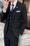 西装男套装新郎结婚礼服职业商务正装西服三件套SJT831-P230，男装西服套装，星座1012