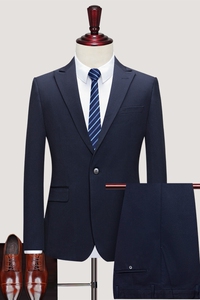 西服套装男两件套帅气英伦休闲商务礼服高品质货1012-LJT803-P220图片