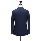 条纹男西服套装修身西装三件套新郎结婚礼服商务职业SJT835-P260，男装西服套装，星座1012