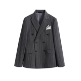英伦休闲商务条纹双排扣西服三件套发型师套装正装SJT807-P260，男装西服套装，星座1012