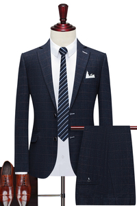 西装男套装两件套英伦修身西服商务职业新郎结婚1012-LJT815-P145图片