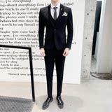 西装男套装结婚礼服职业商务休闲西服三件套SJT805-P240，男装西服套装，星座1012