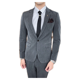 男士修身西服两件套英伦帅气西装新郎结婚礼服商务潮LJT817-P200，男装西服套装，星座1012