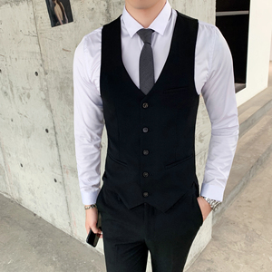 夏季西装马甲韩版修身潮流西服马夹商务坎肩背心1012-M802-P60图片