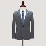 西装男套装两件套商务休闲职业新郎结婚伴郎服1012-LJT817-P230，男装西服套装，星座1012