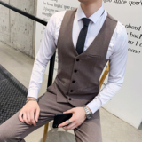 韩版修身西服马甲绅士休闲西装坎肩伴郎发型师套装1012-M805，男装背心/马甲，星座1012