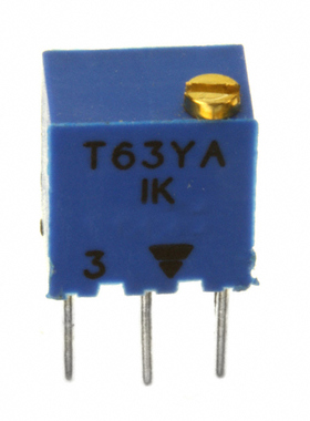 T63YA102KT20【TRIMMER 1K OHM 0.25W PC PIN TOP】