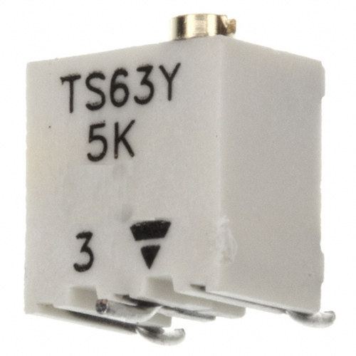 TS63Y502KR10【TRIMMER 5K OHM 0.25W GW TOP ADJ】