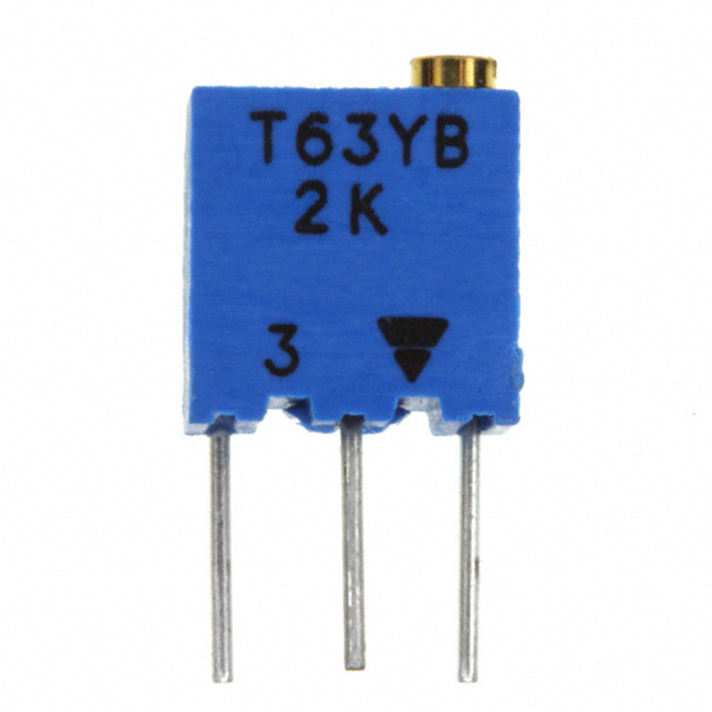 T63YB202KT20【TRIMMER 2K OHM 0.25W PC PIN TOP】