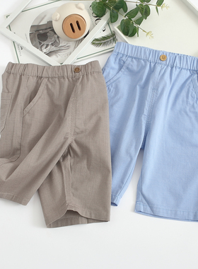 非常小鱼81337男童七分针织中裤薄款宽松2021新款夏装正品100-140